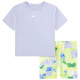 Nike Βρεφικό σετ Girls' Move with Nature T-Shirt and Bike Shorts Set